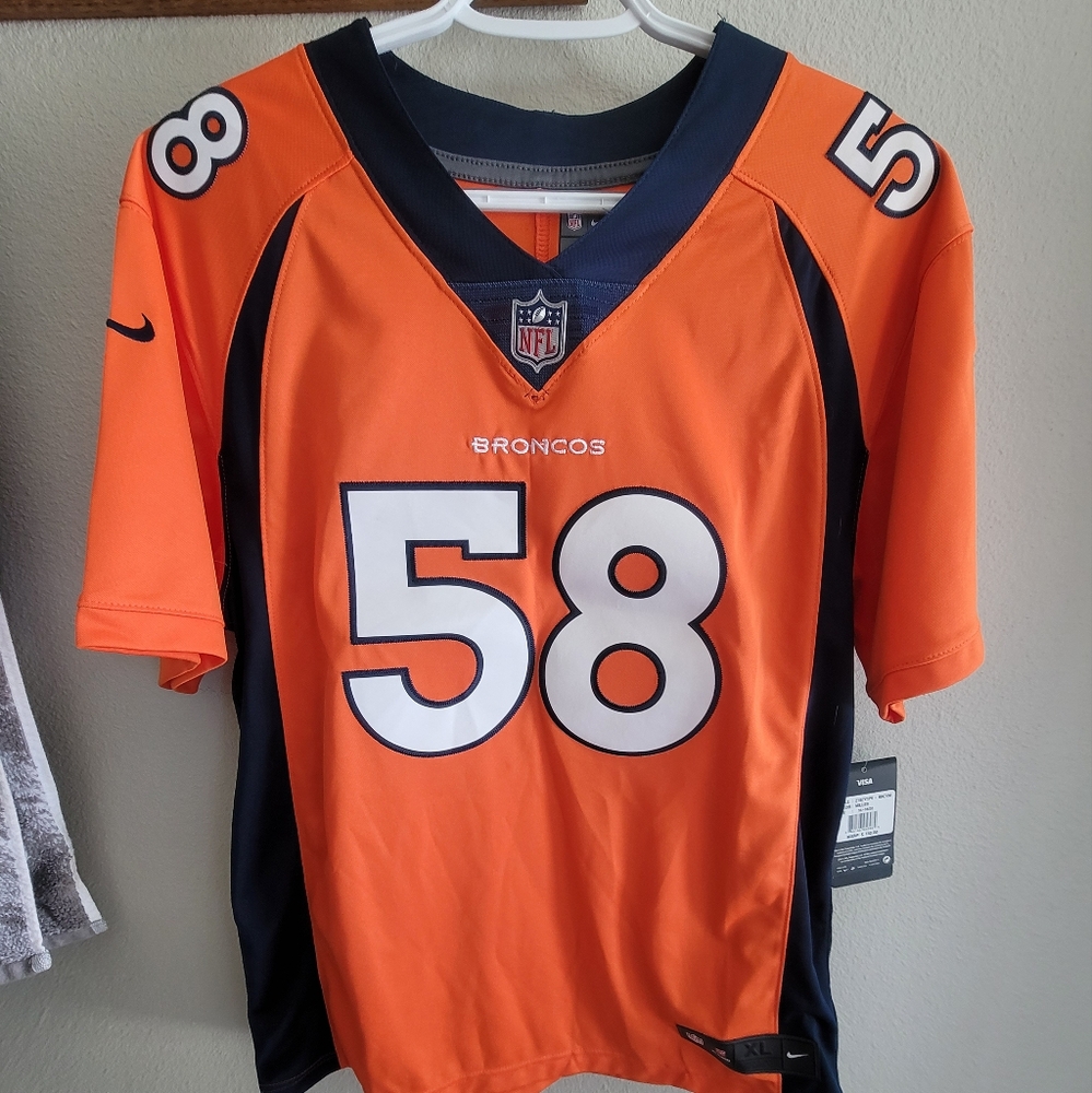 Orange and Navy NFL Jersey
